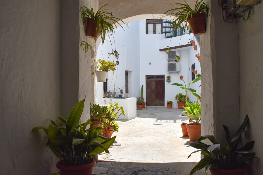 Interior y espacios del Loft la Abuela en Vejer